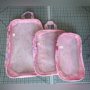 Miamica 3 Piece Packing Cube Set NWOT